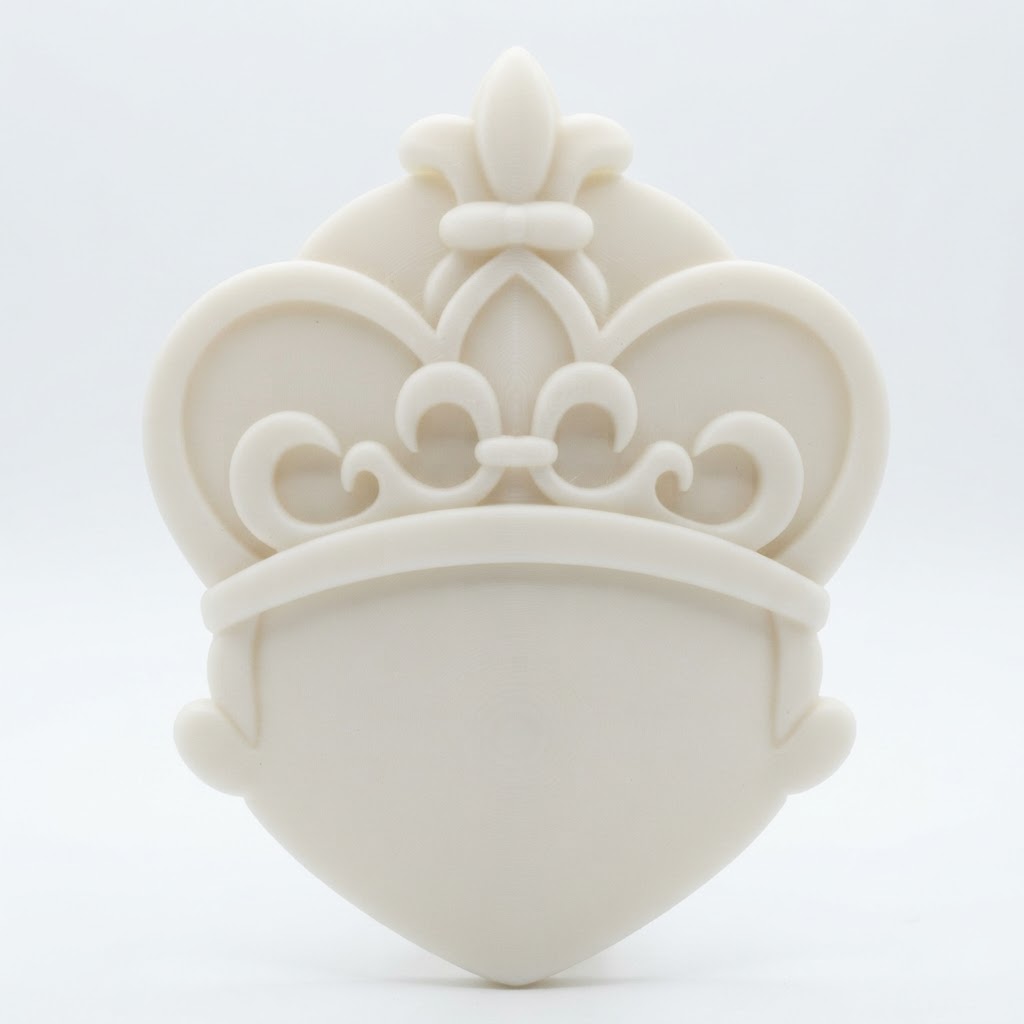 Fleur-de-Lis Crown Emblem free 3D printable STL