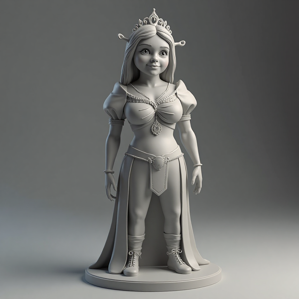 Princess Fiona Figurine free 3D printable STL