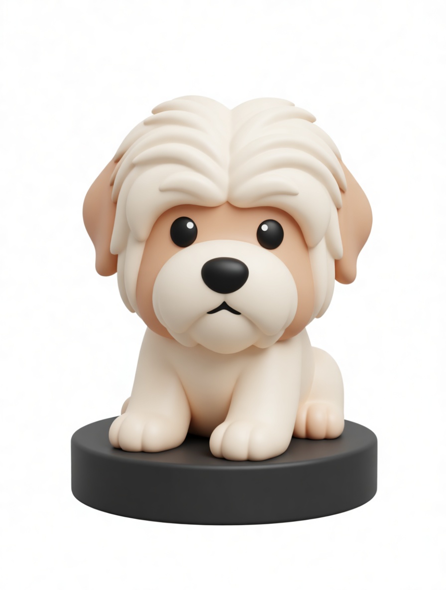 Old English Sheepdog Figurine free 3D printable STL