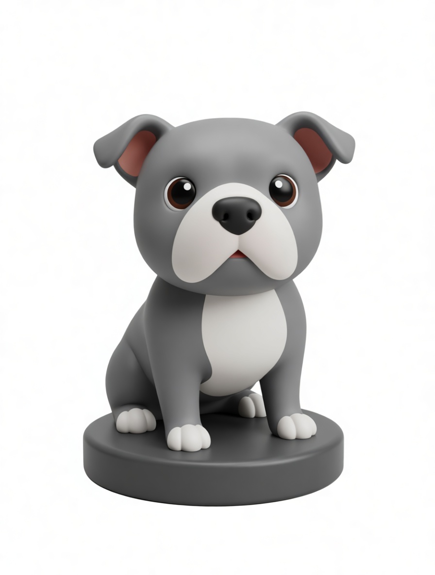 Bulldog Puppy Figurine free 3D printable STL