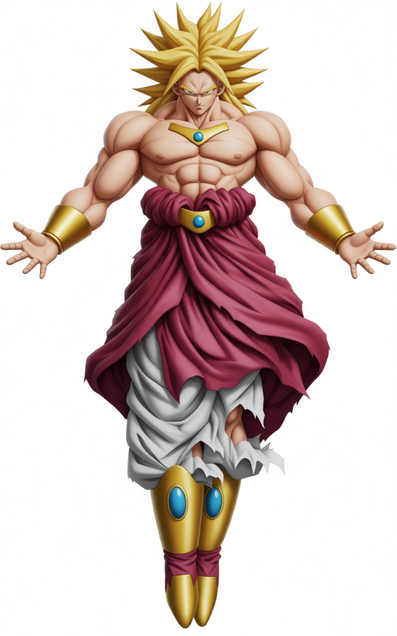 Broly Super Saiyan Figurine free 3D printable STL