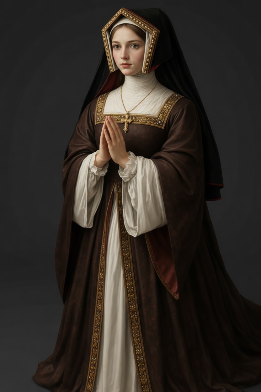Medieval Nun Figurine free 3D printable STL