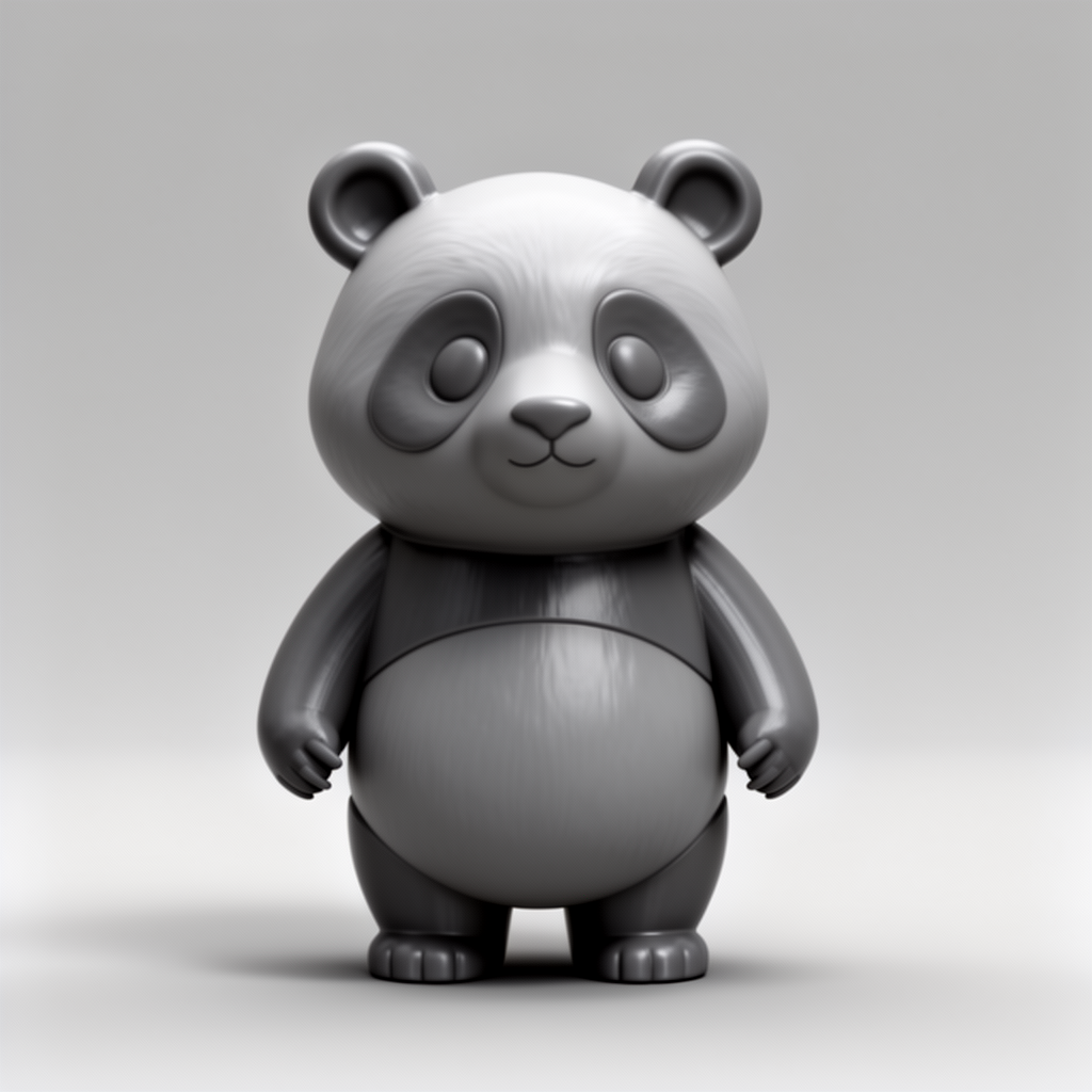 Cute Panda Figurine free 3D printable STL