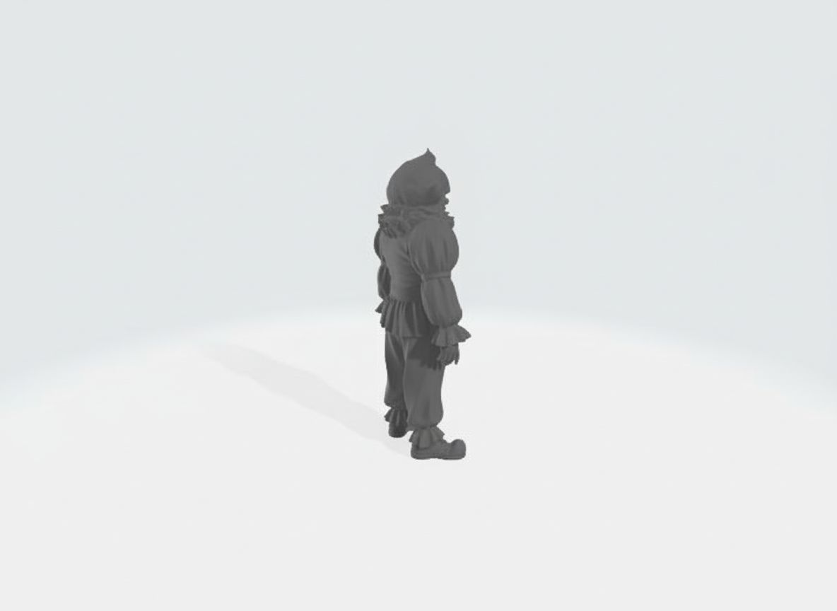 Mysterious 3D Clown Figure free 3D printable STL