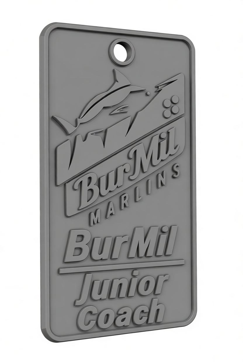 BurMil Junior Coach Tag free 3D printable STL