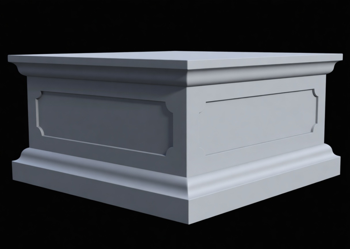 Decorative Pedestal Base free 3D printable STL