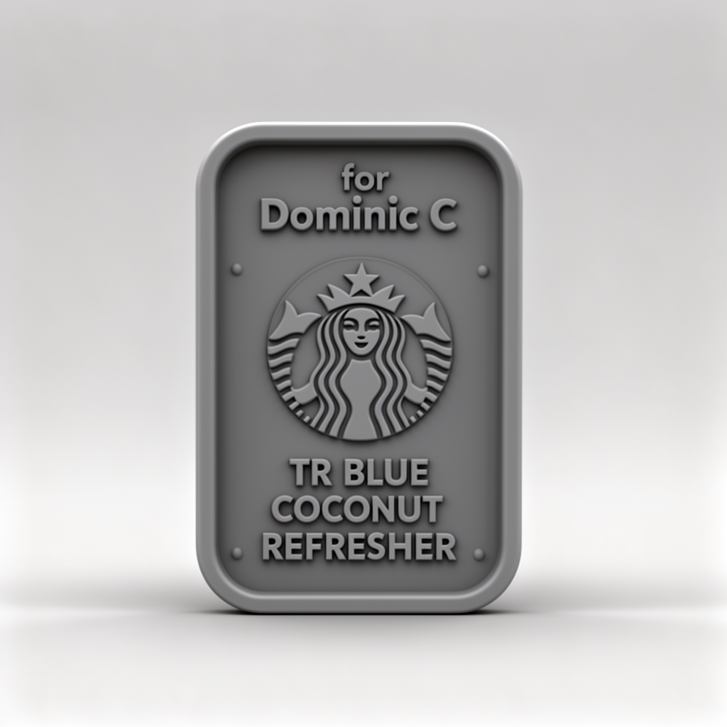 Starbucks Drink Label free 3D printable STL