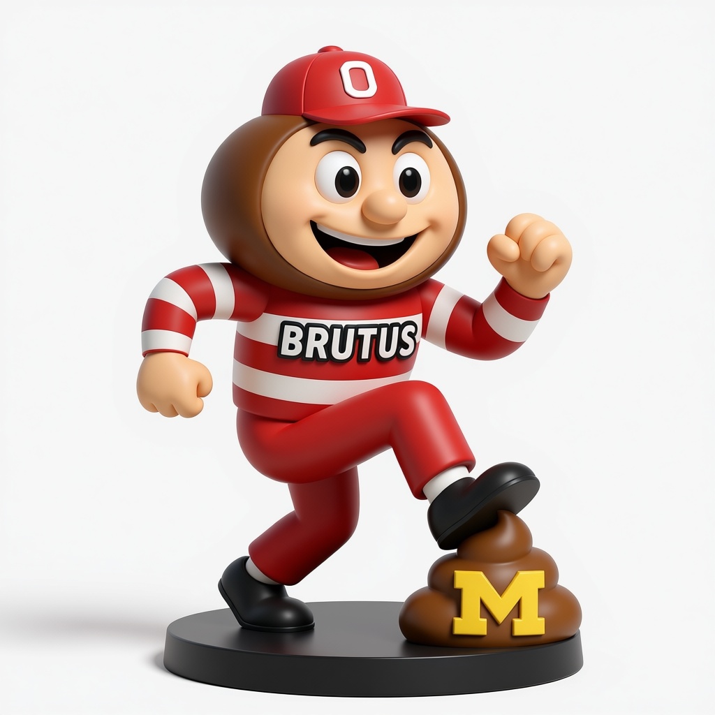 Brutus Buckeye Figurine free 3D printable STL