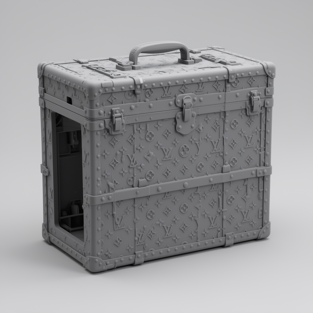 Louis Vuitton Trunk Model free 3D printable STL