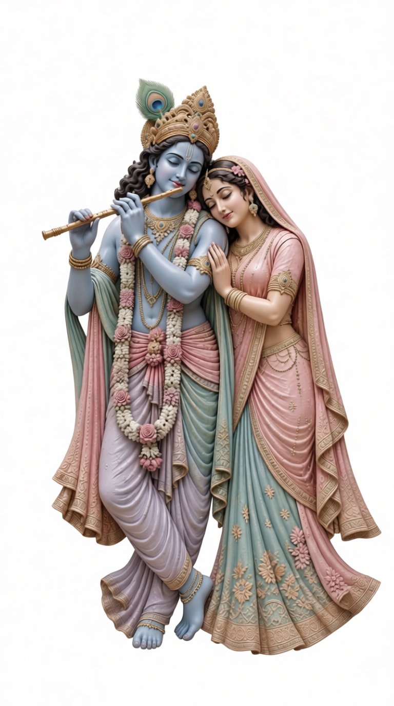 Radha Krishna Sculpture free 3D printable STL