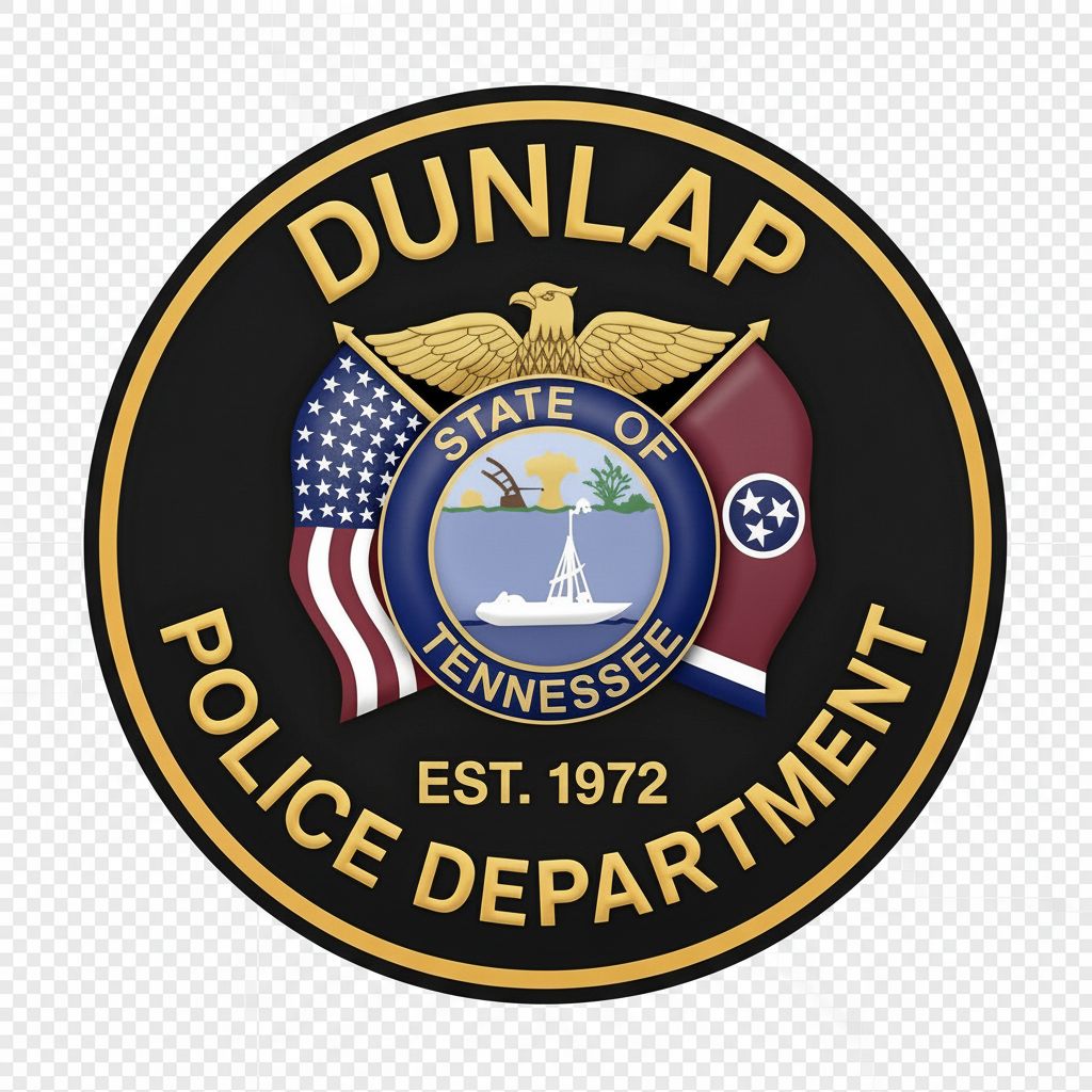 Dunlap Police Patch free 3D printable STL