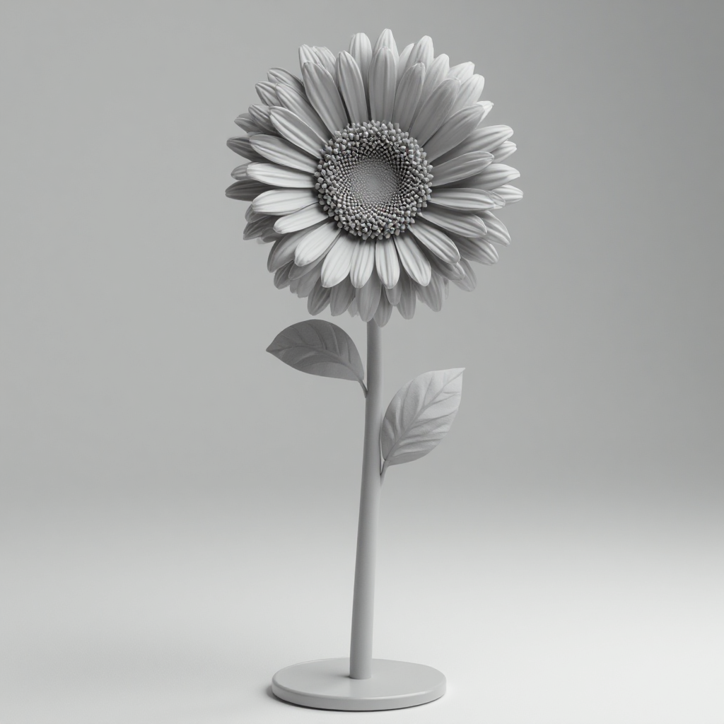 Gerbera Flower Figurine free 3D printable STL