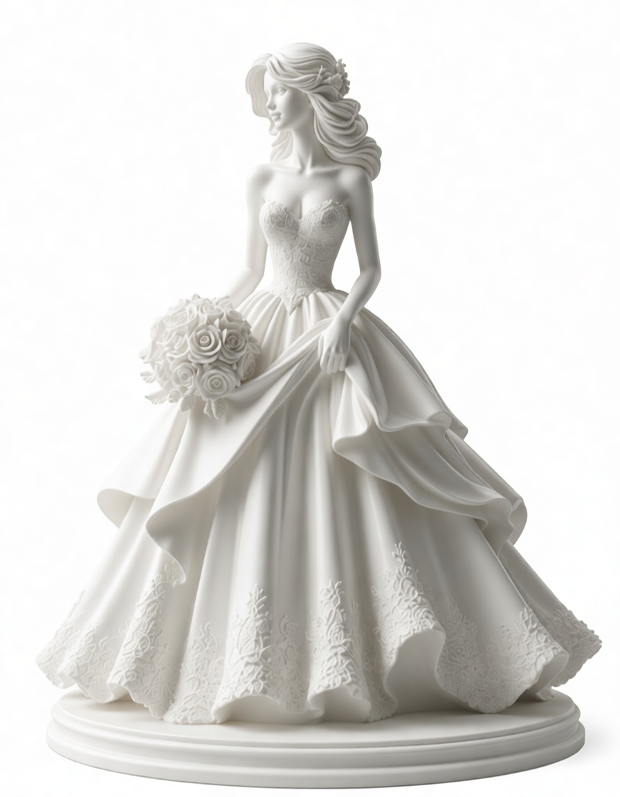 Bride Figurine free 3D printable STL