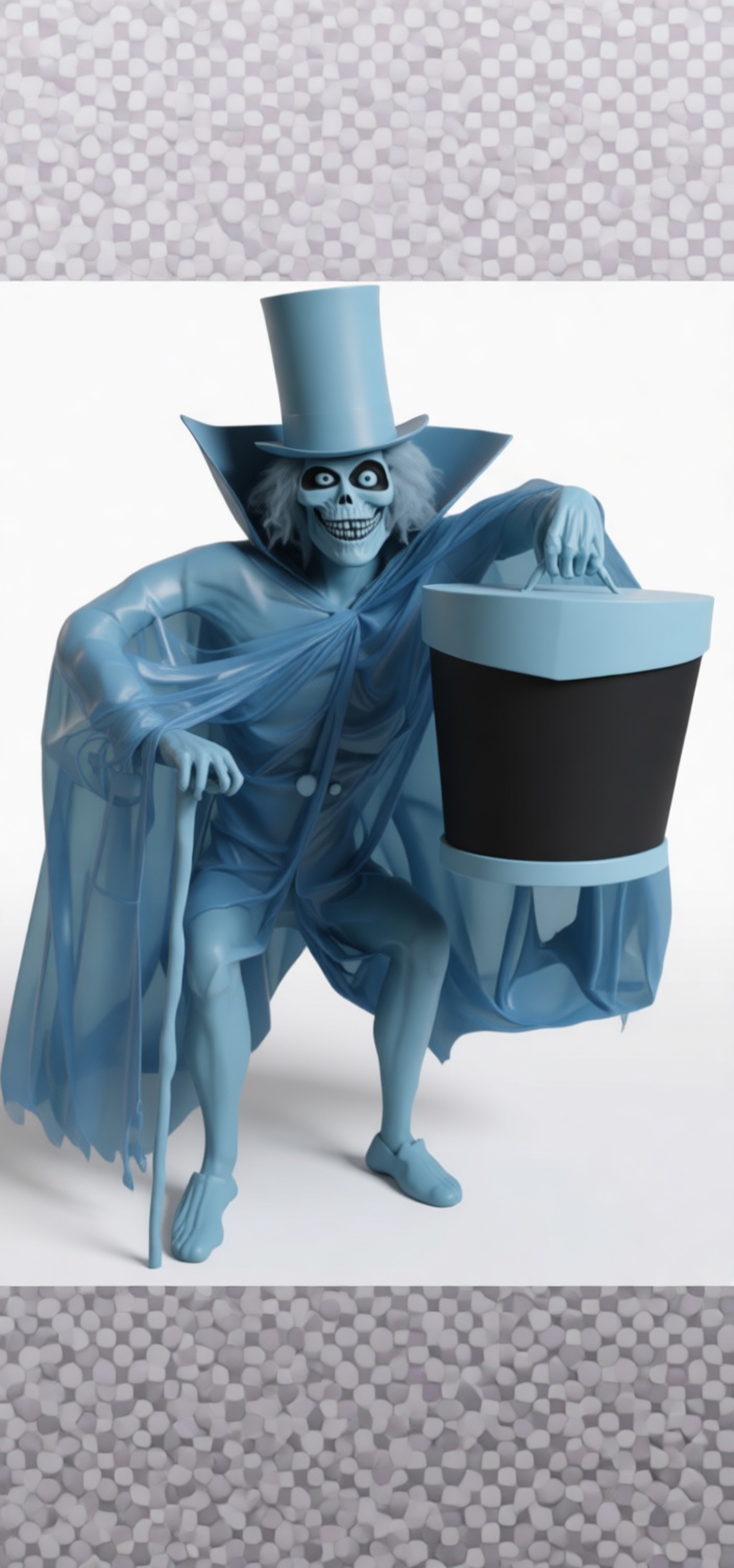 Hatbox Ghost Figurine free 3D printable STL