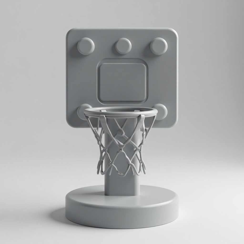 Mini Basketball Hoop free 3D printable STL