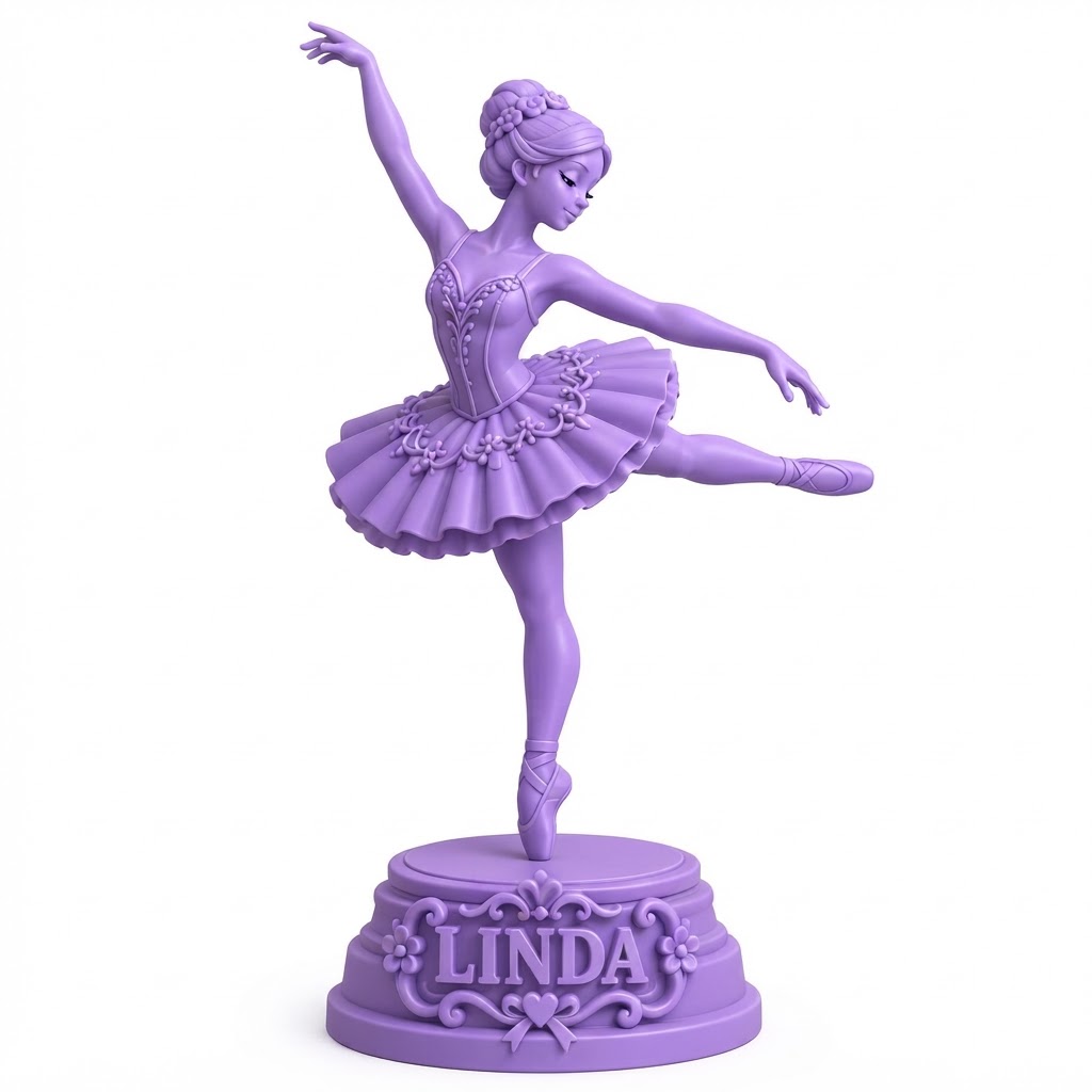 Linda Ballerina Figurine free 3D printable STL