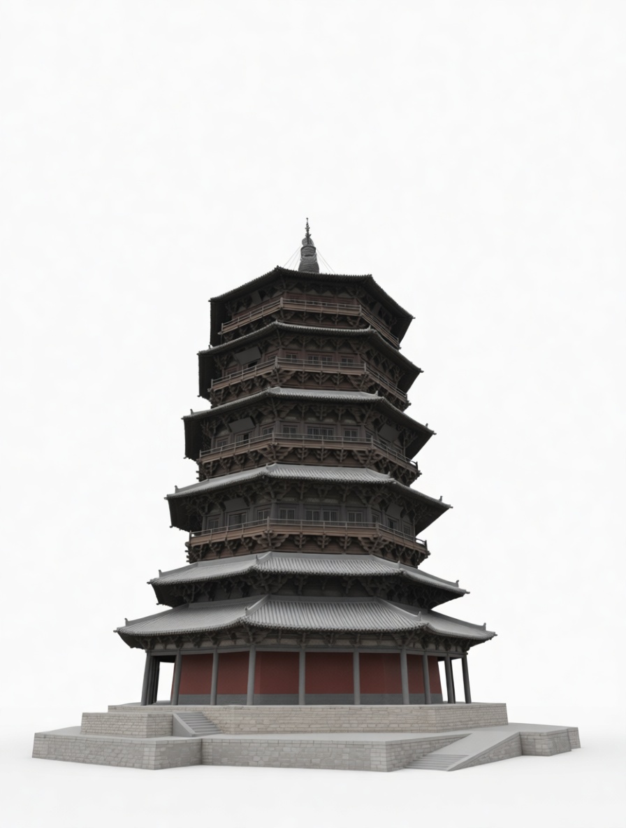 Chinese Pagoda Model free 3D printable STL