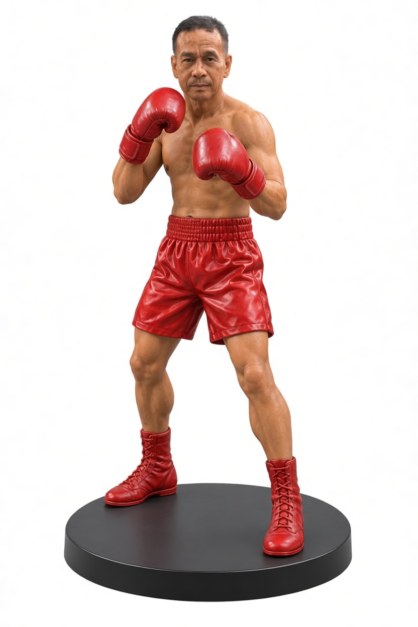 Asian Boxer Figurine free 3D printable STL