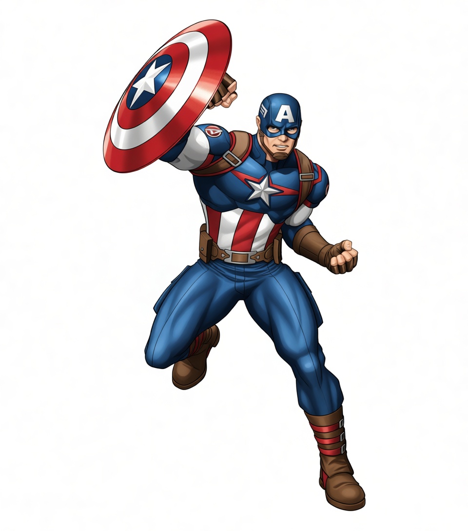 Captain America Figurine free 3D printable STL