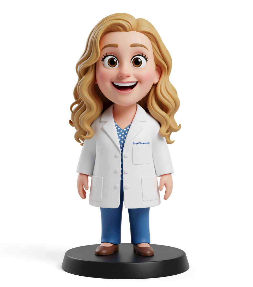 Female Doctor Figurine free 3D printable STL