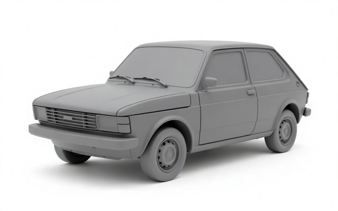 Fiat 127 Model free 3D printable STL