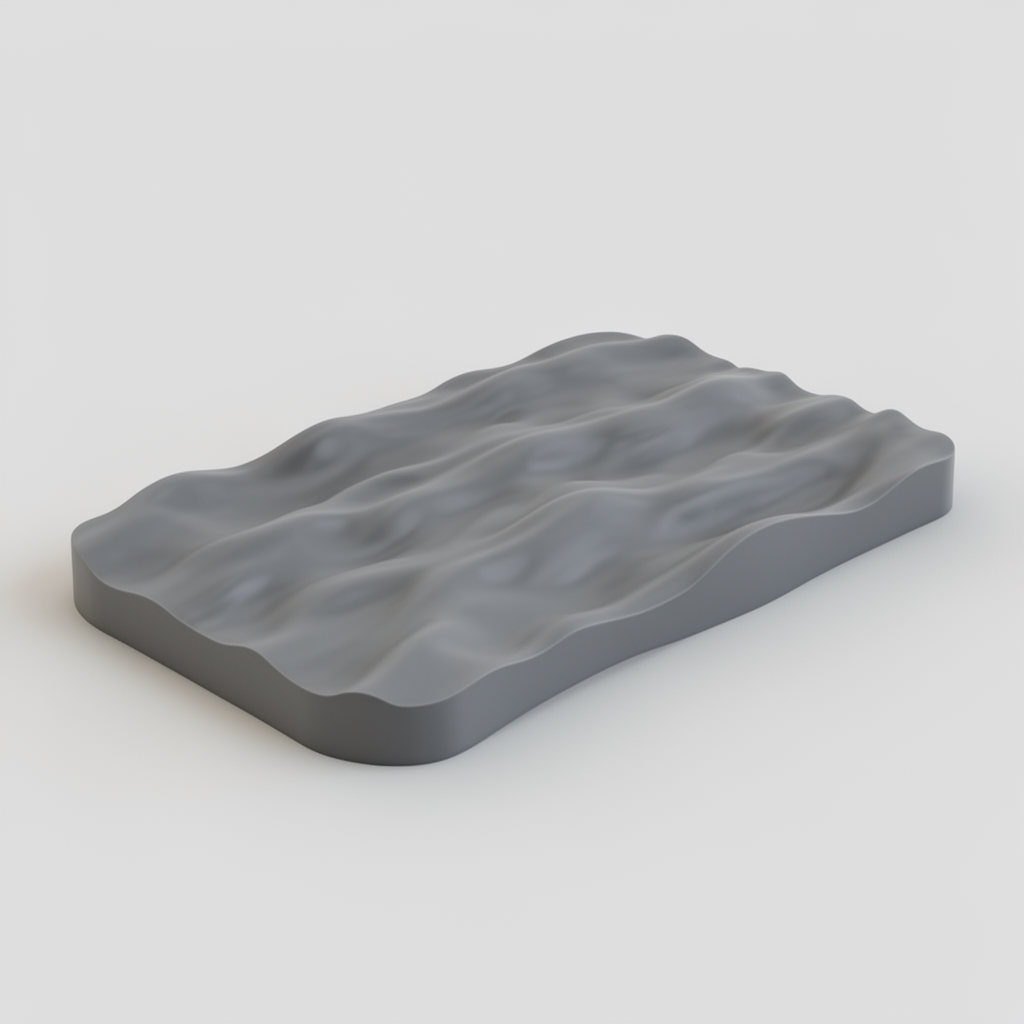 Moving Water Surface Model free 3D printable STL