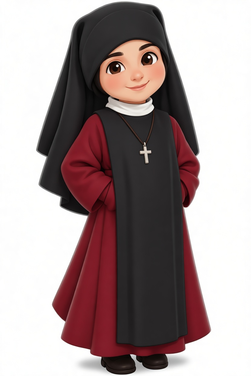 Nun Girl Figurine free 3D printable STL