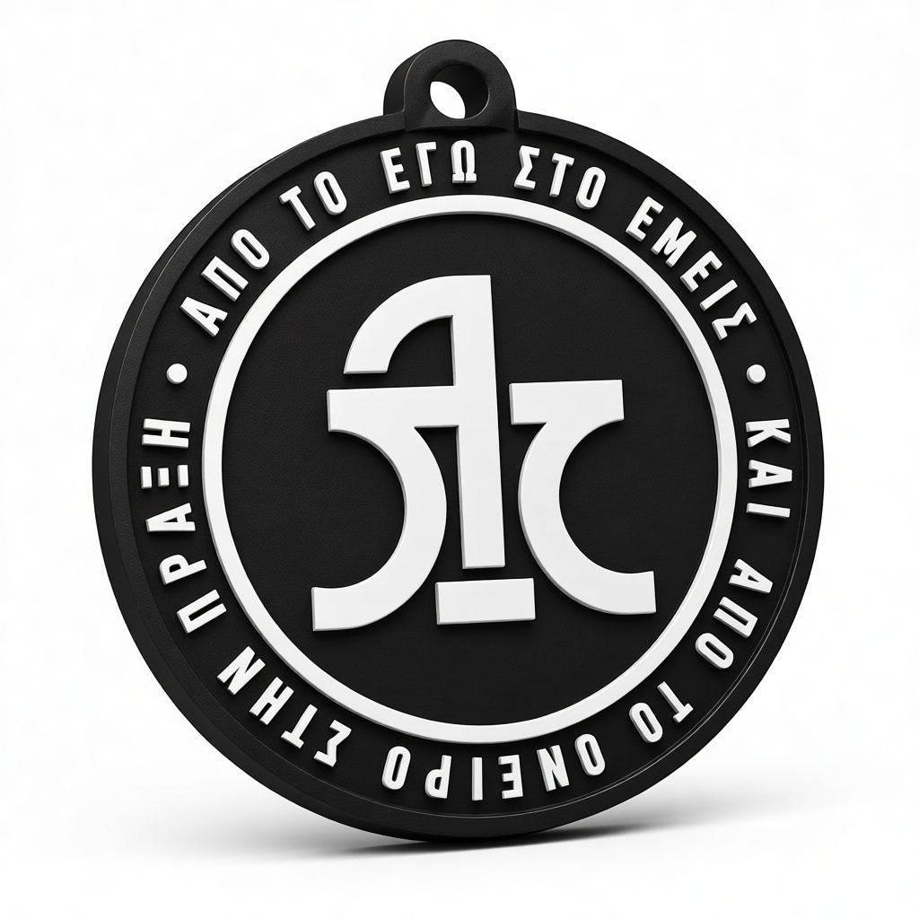 Greek Stoic Medallion free 3D printable STL