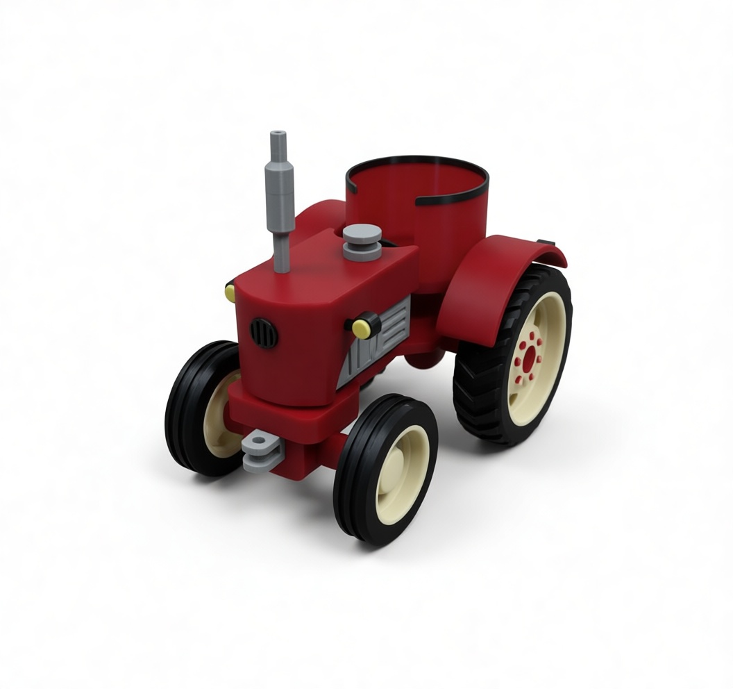 Mini Tractor Model free 3D printable STL