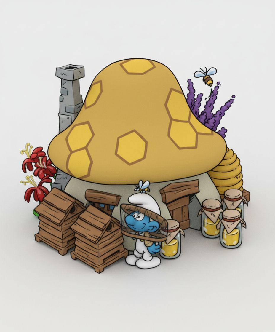 Smurf Beekeeper Figurine free 3D printable STL