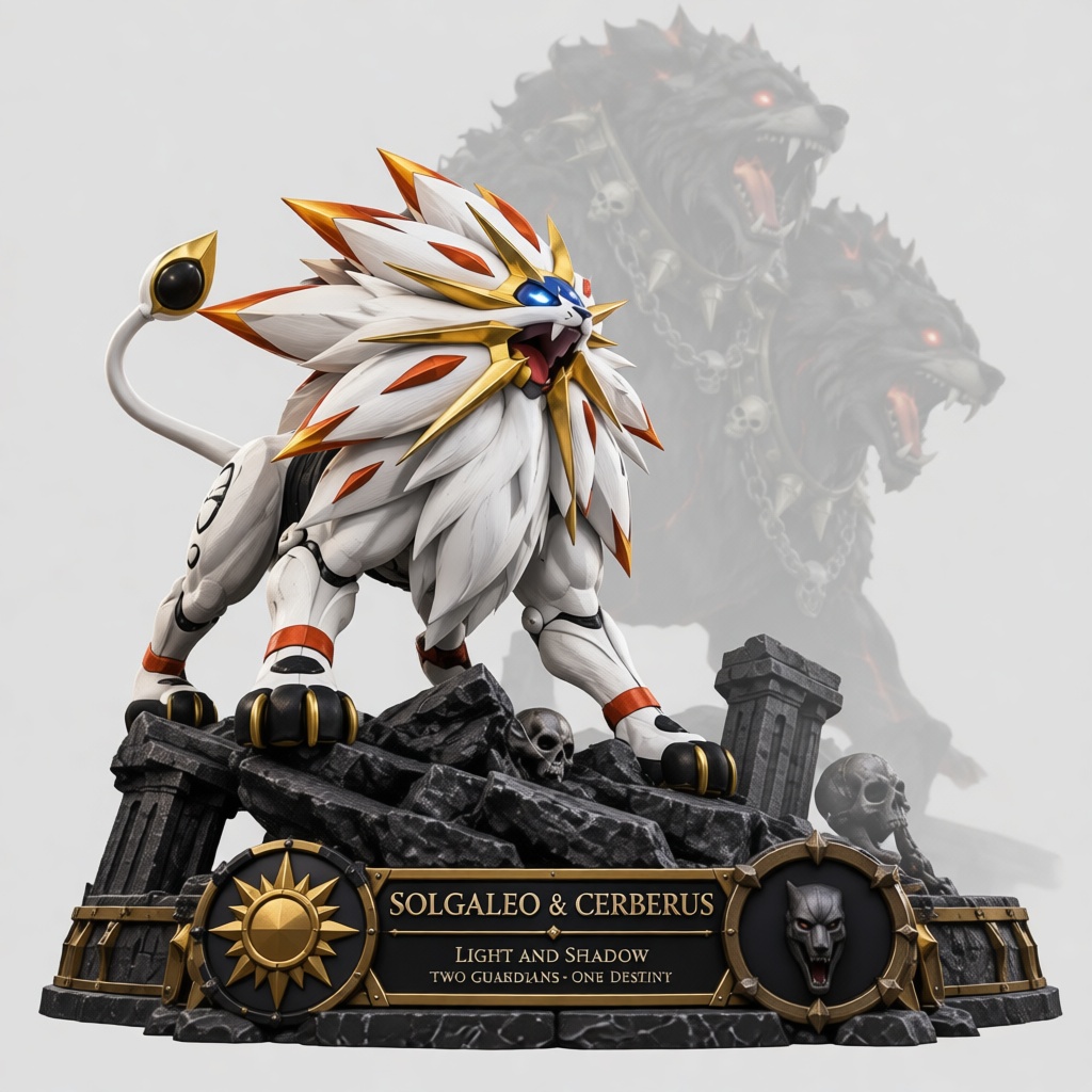 Solgaleo Figurine free 3D printable STL
