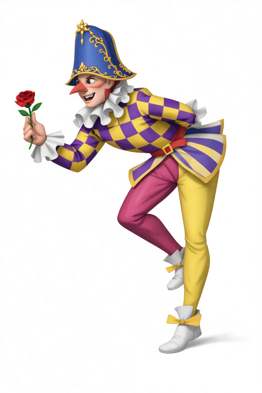 Harlequin Jester Figurine free 3D printable STL