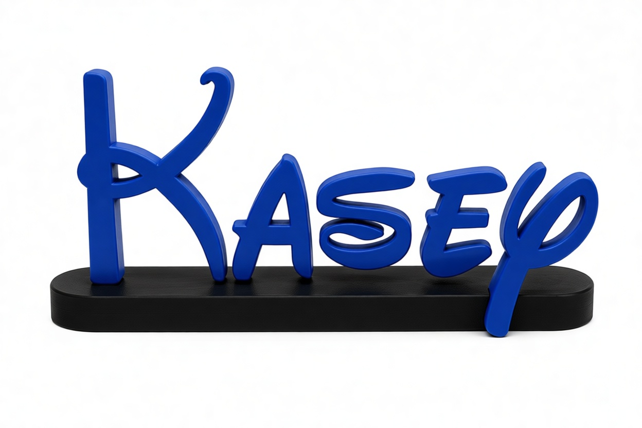 Kasey Nameplate Model free 3D printable STL