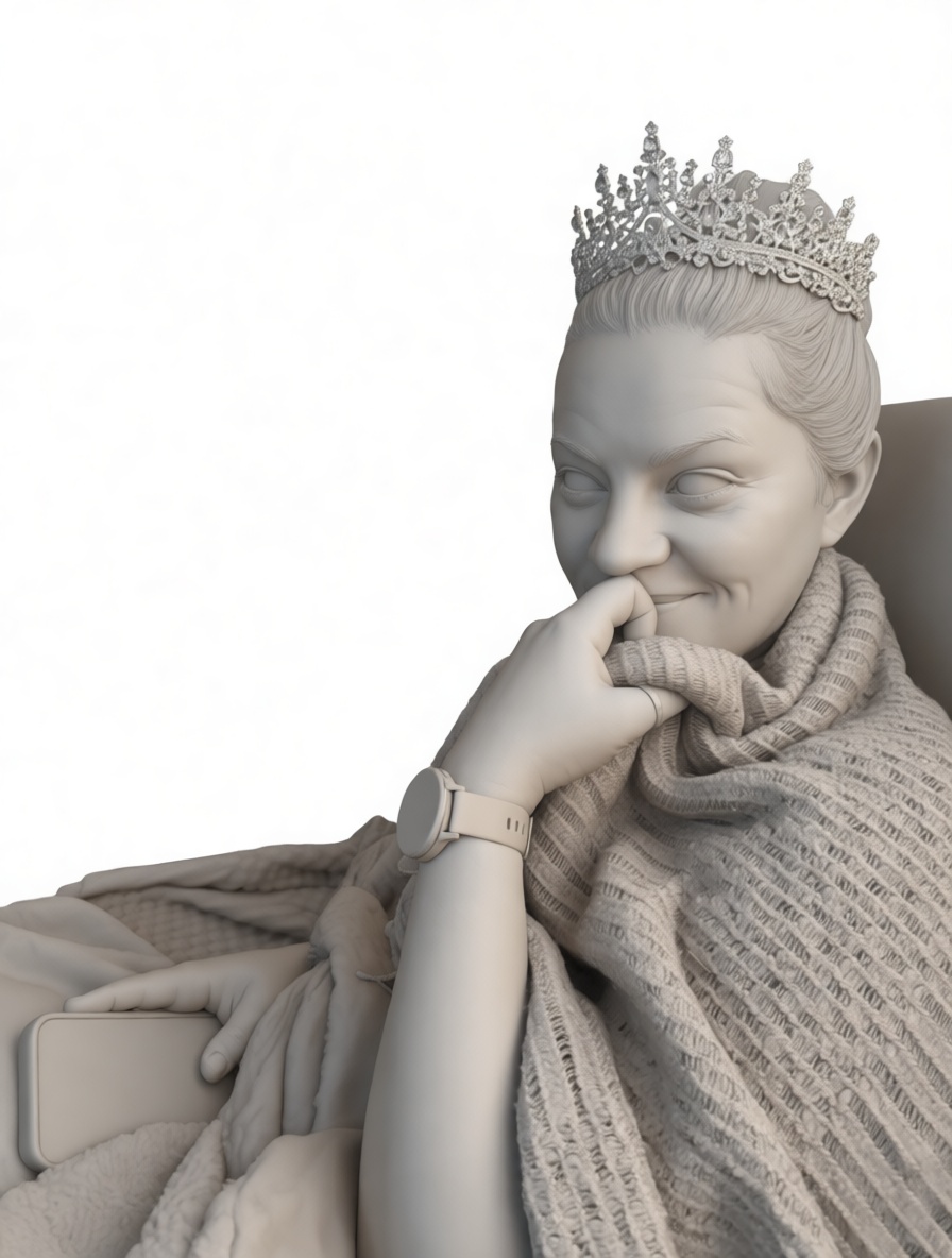 Woman with Crown Figurine free 3D printable STL