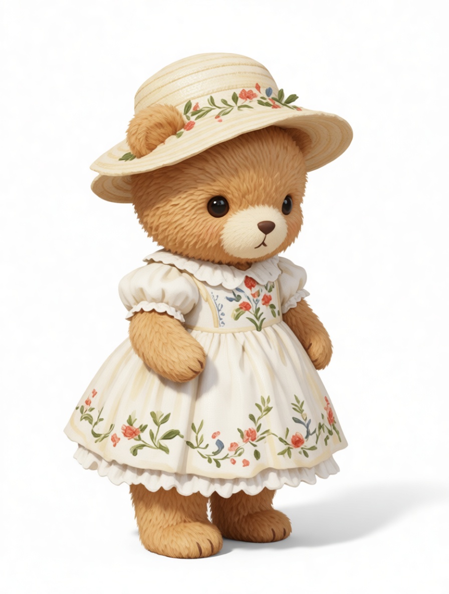 Cute Teddy Bear Figurine free 3D printable STL