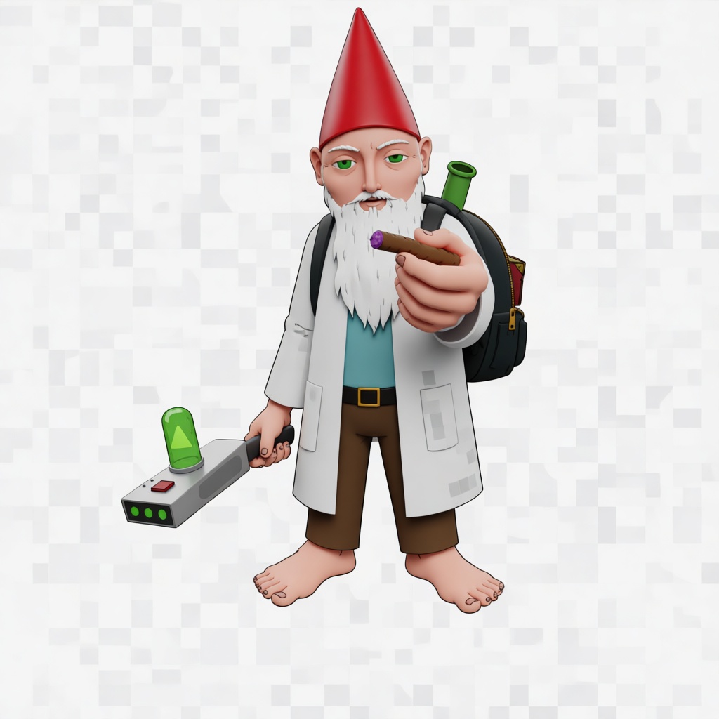 Scientist Gnome Figurine free 3D printable STL