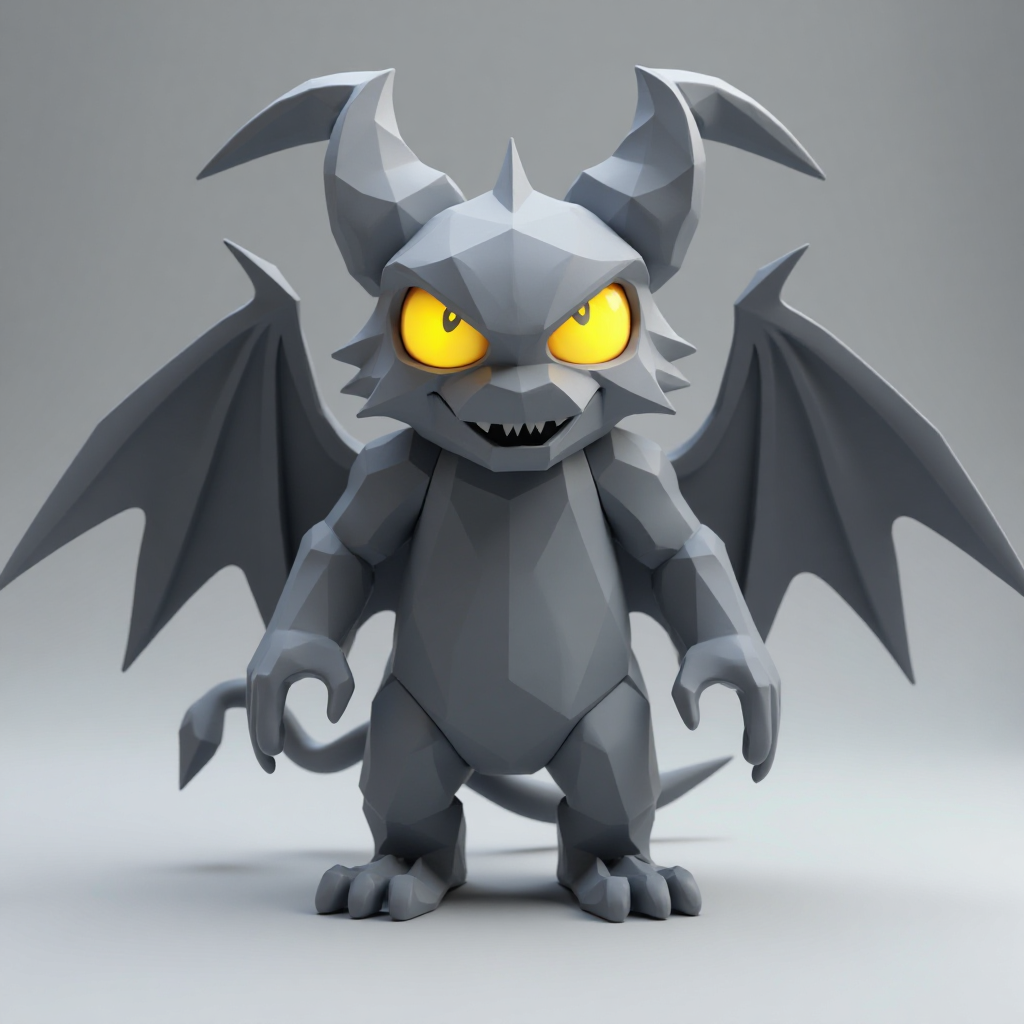 Demon Bat Figurine free 3D printable STL