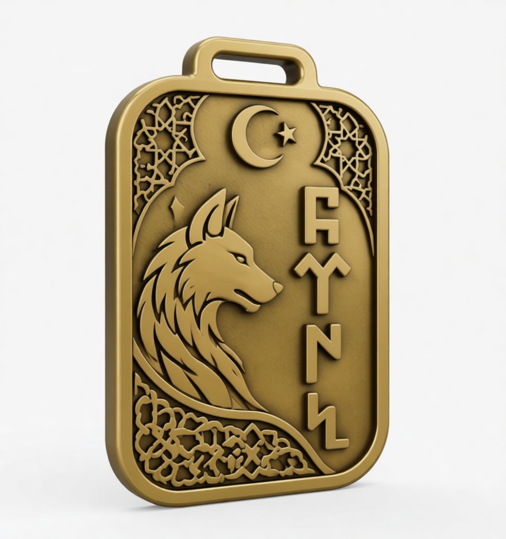 Wolf Medallion Pendant free 3D printable STL