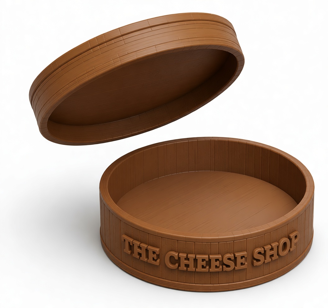 Cheese Shop Box Model free 3D printable STL