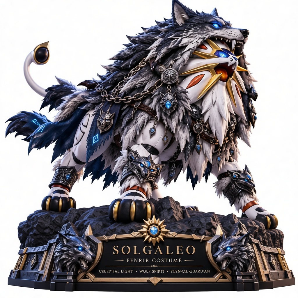 Solgaleo Fenrir Costume Figurine free 3D printable STL