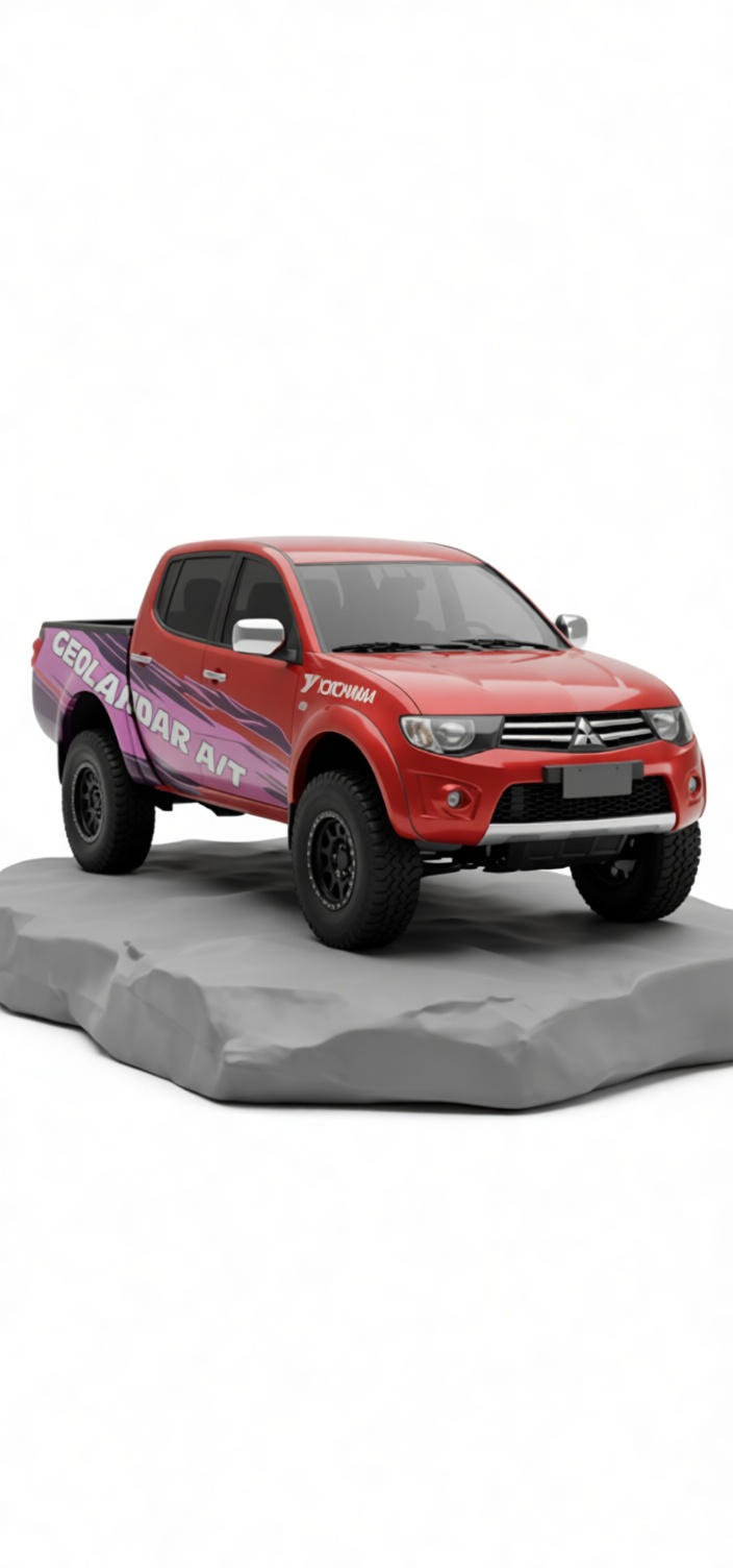 Mitsubishi L200 Pickup Model free 3D printable STL