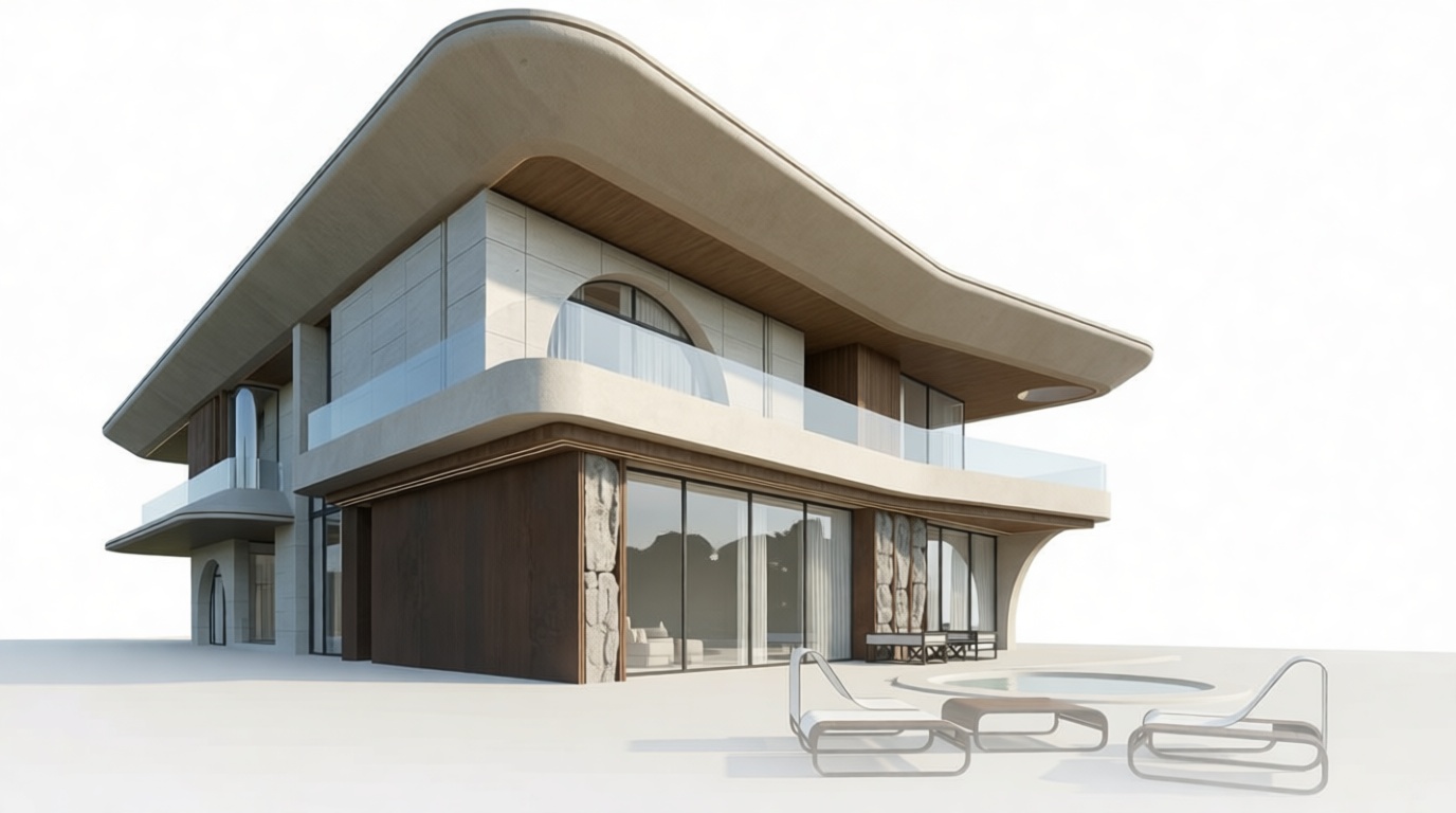 Modern Minimalist House Model free 3D printable STL