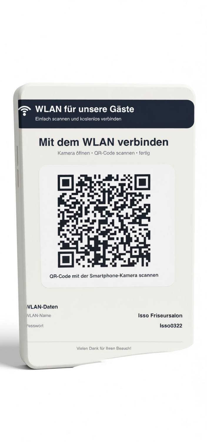 WiFi QR Code Sign free 3D printable STL