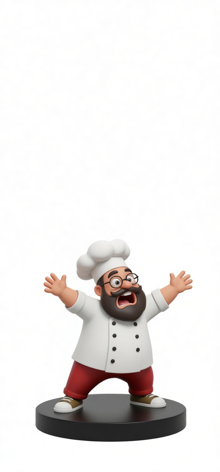 Chef Figurine free 3D printable STL