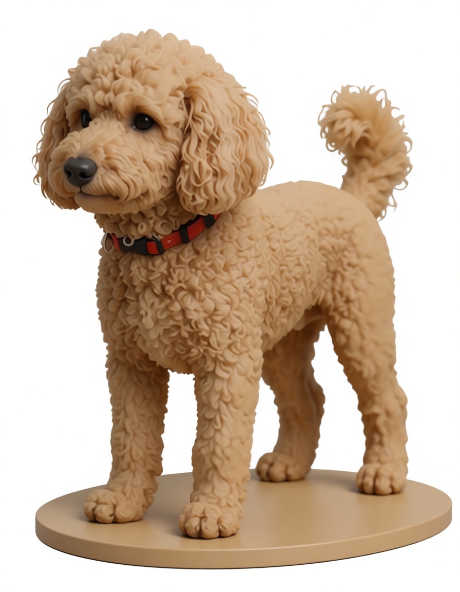 Toy Poodle Figurine free 3D printable STL