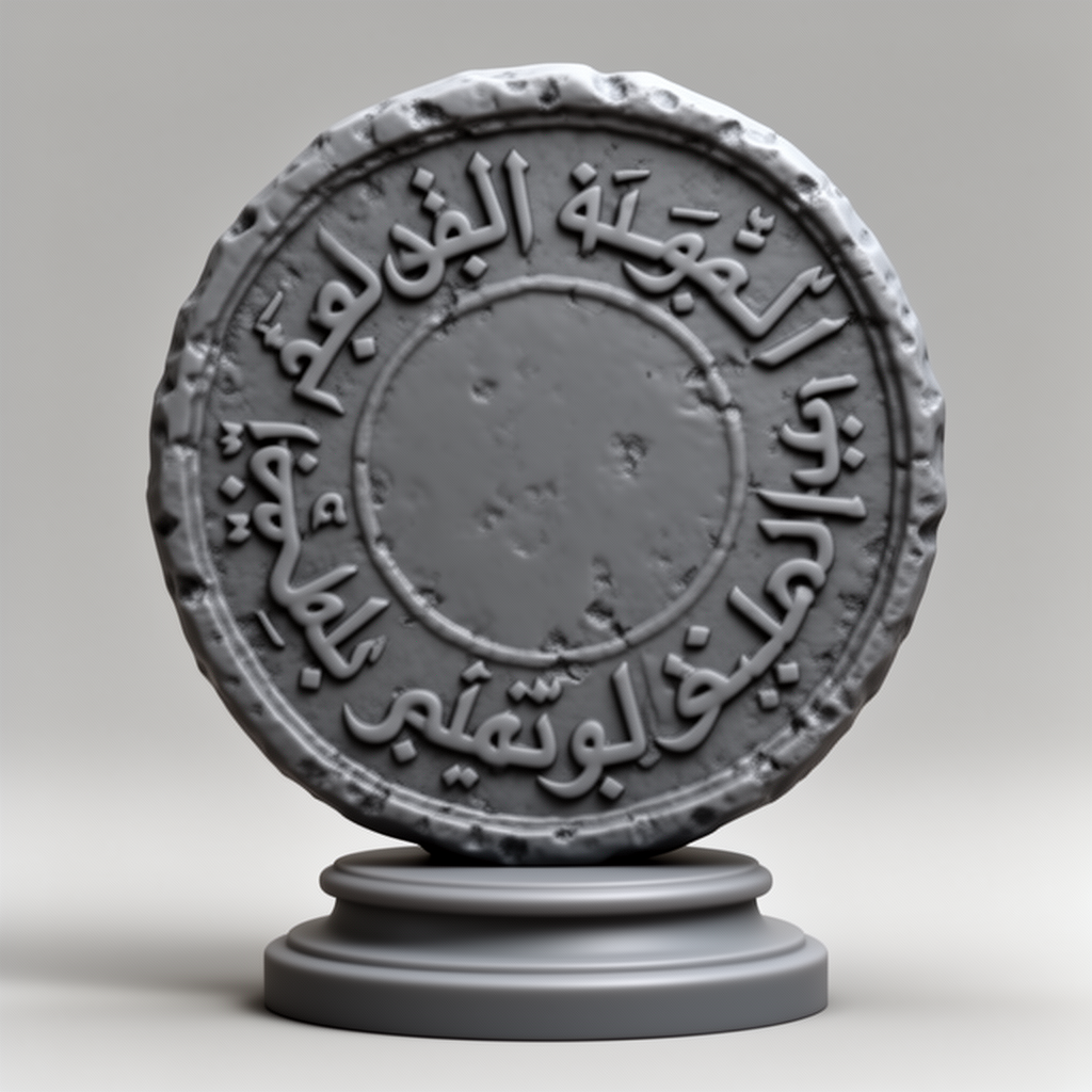 Ancient Arabic Coin free 3D printable STL