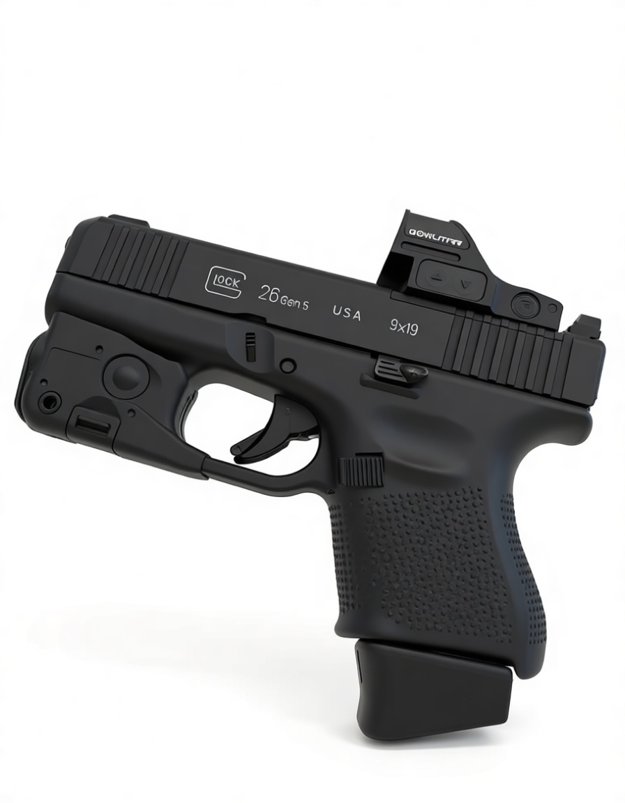 Glock 26 Gen 5 Model free 3D printable STL