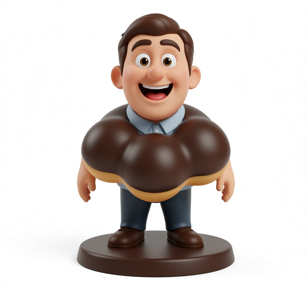 Donut Man Figurine free 3D printable STL