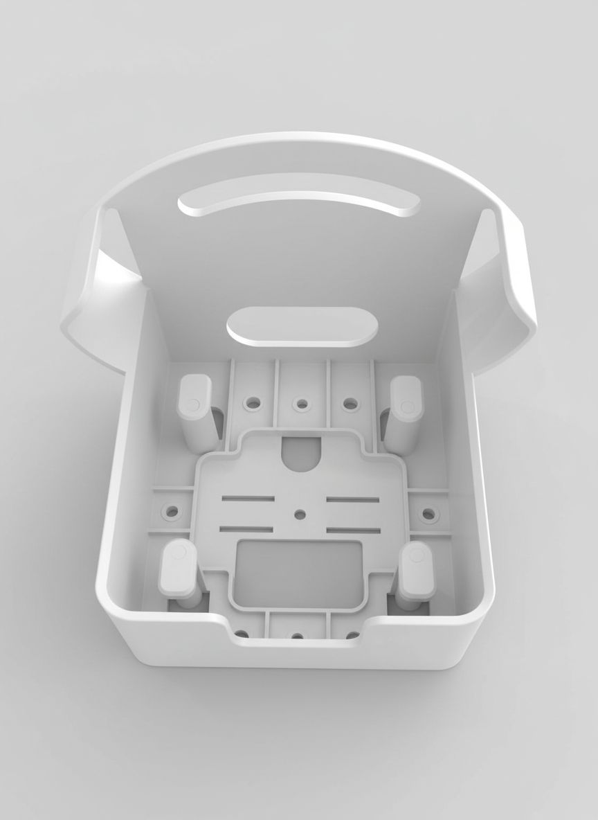 White Electronics Enclosure free 3D printable STL