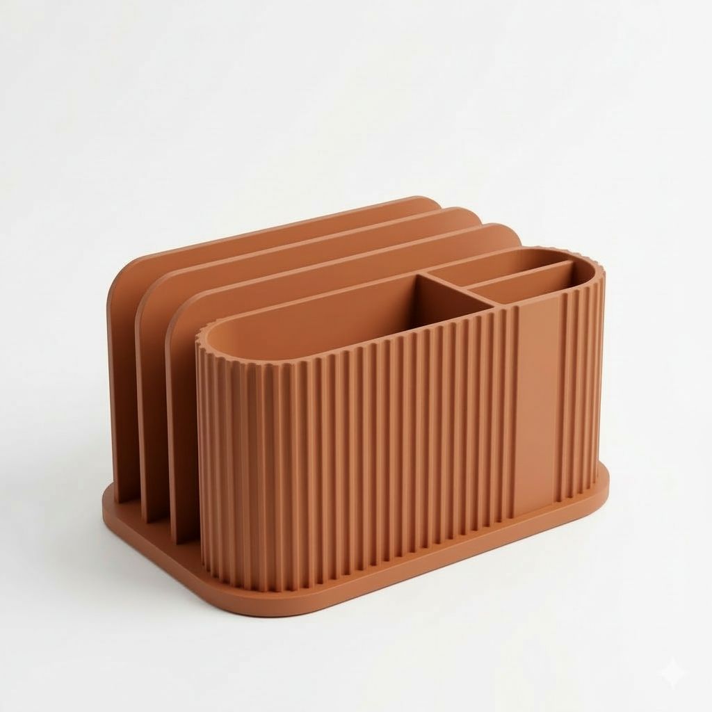Modern Desk Organizer free 3D printable STL